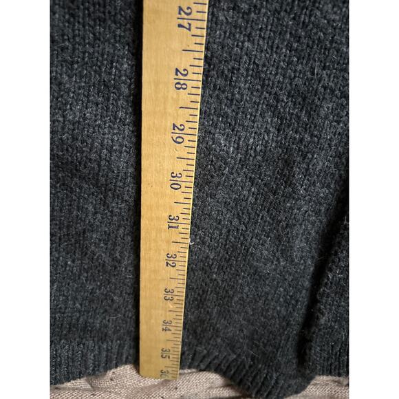 J Jill Nordic Fair Isle Wool Blend Long Cardigan Small Cozy Boho Winter - Picture 7 of 10